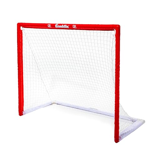 Franklin Sports NHL Street Hockey Goal with Net - Portable Lightweight PVC Youth Street + Roller For Kids - 46