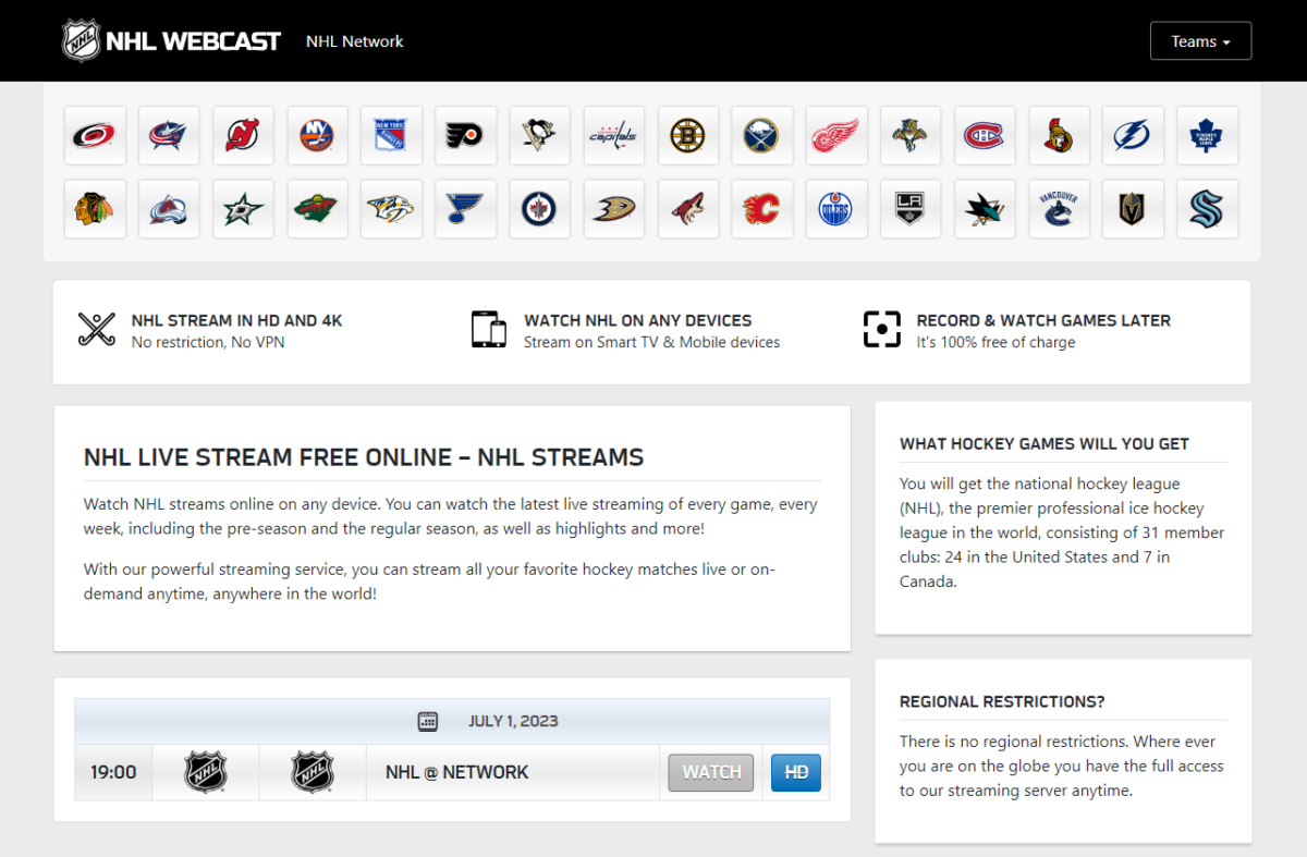 Webcast NHL: Stream Live Games Like a Pro!