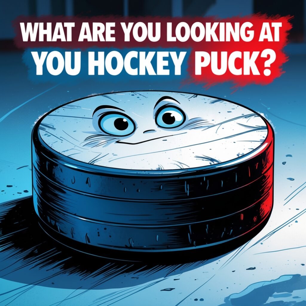 What are You Looking at You Hockey Puck