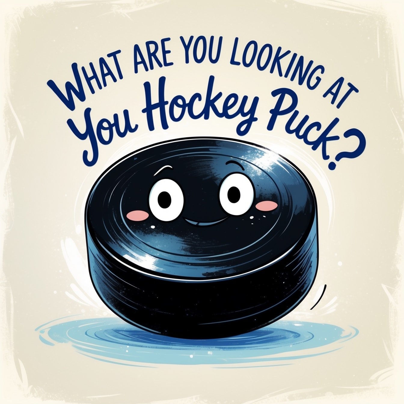 What are You Looking at You Hockey Puck