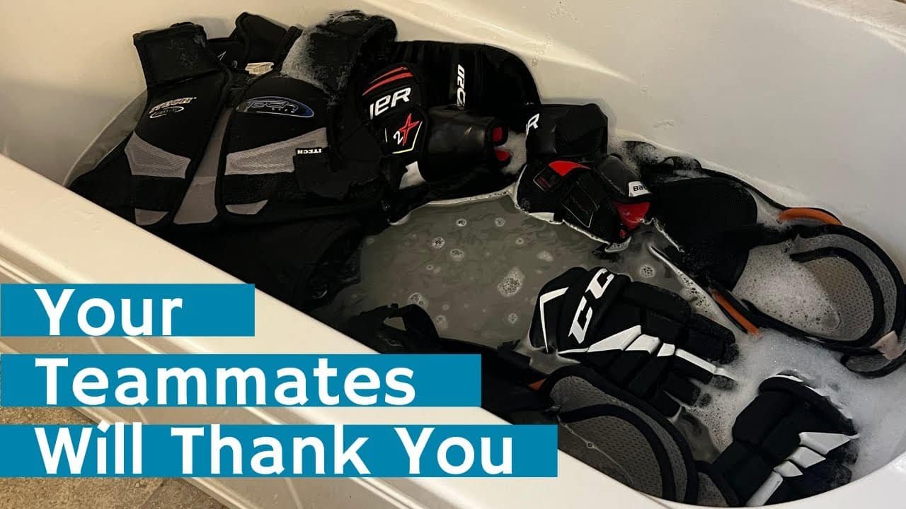 How to Wash Hockey Equipment
