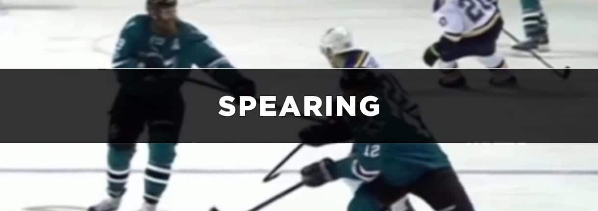 What is Spearing in Hockey